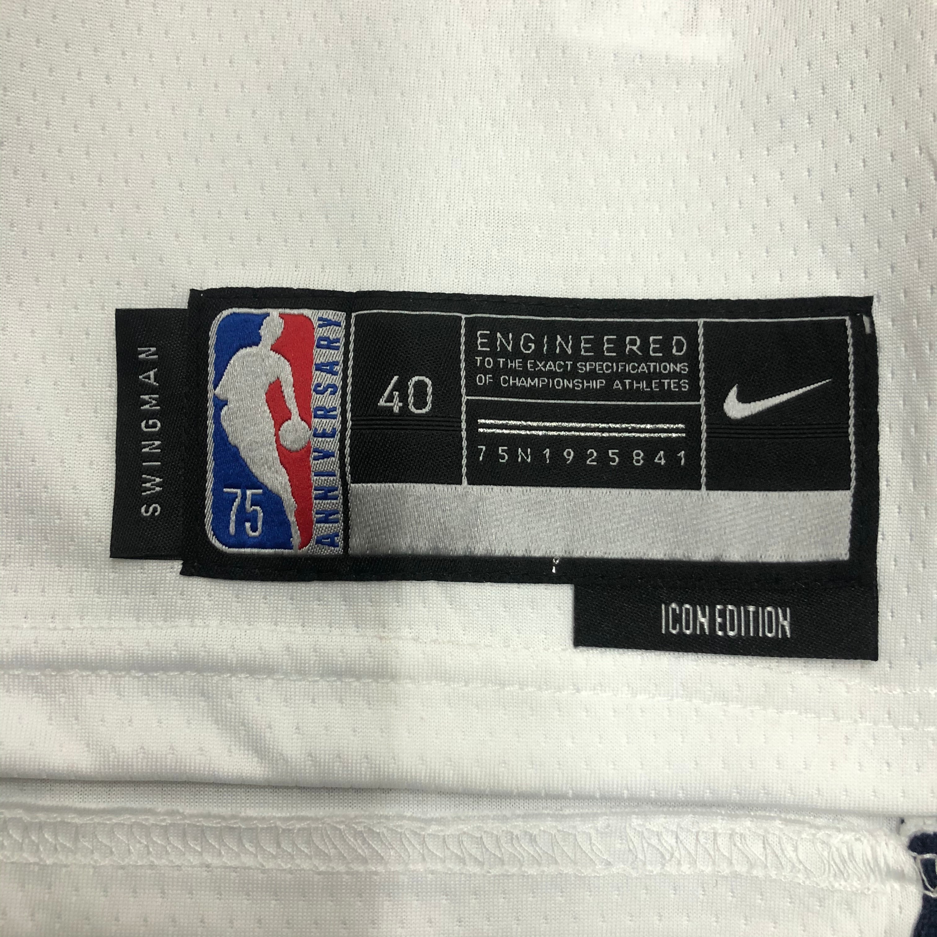 75th Anniversary Washington Wizards White 4 Westbrook