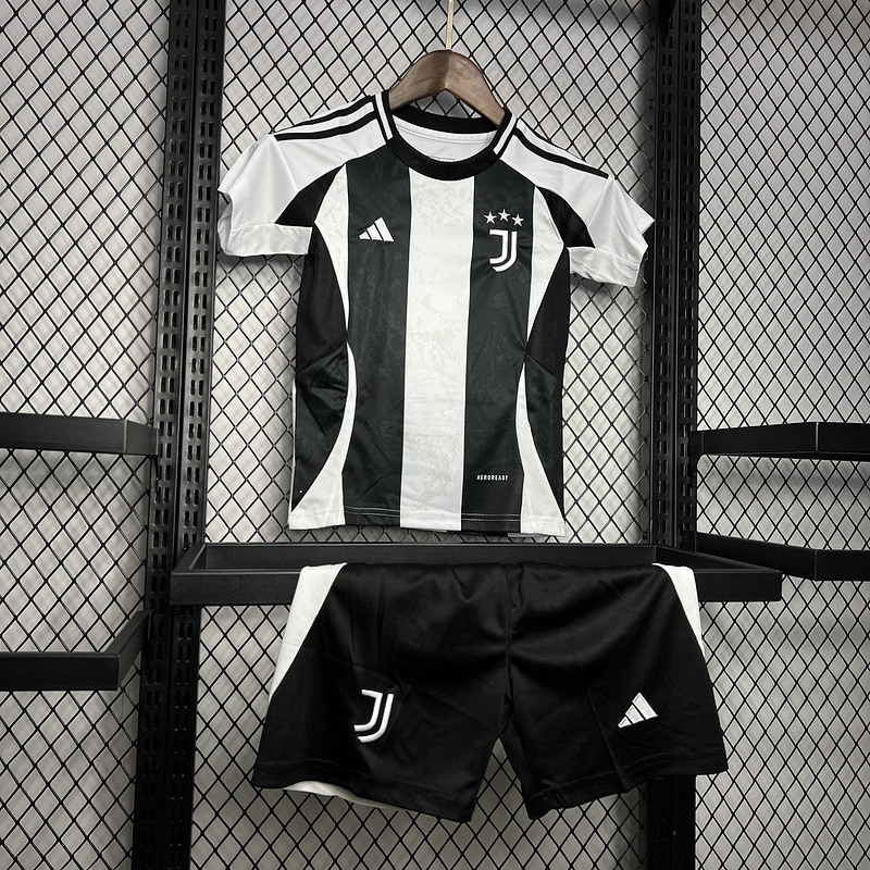 2024-25 Juventus Home Kids Soccer Jersey