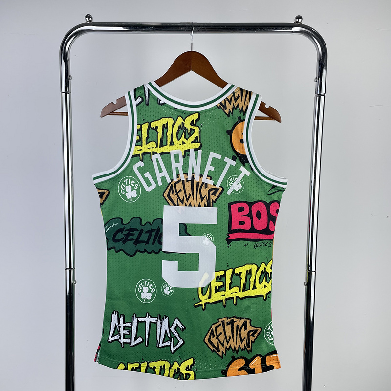 NBA Boston Celtics (5 GARNETT) Basketball Jersey