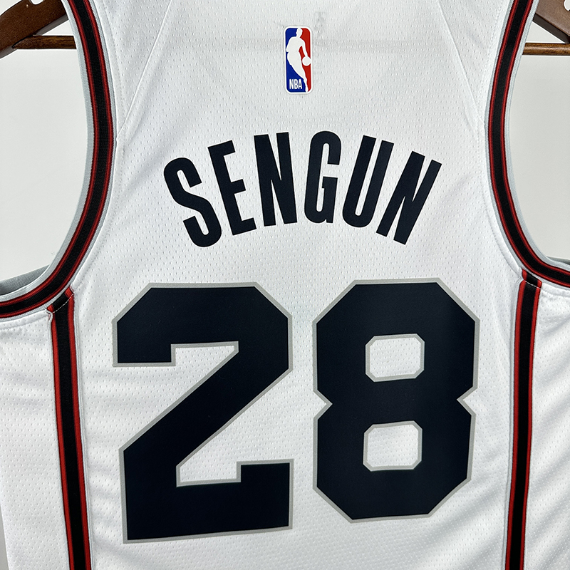 2025 NBA Houston Rockets 28 SENGUN Basketball Jersey