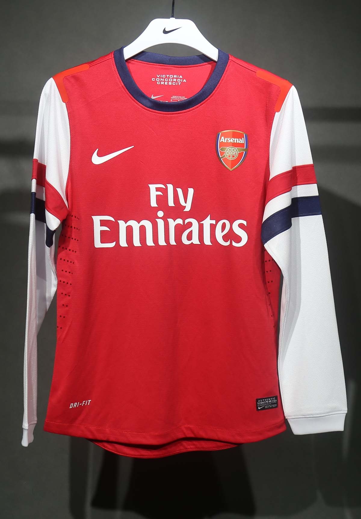 Retro Player Edition 2012-13 Arsenal Home Long sleeve Retro Football jersey