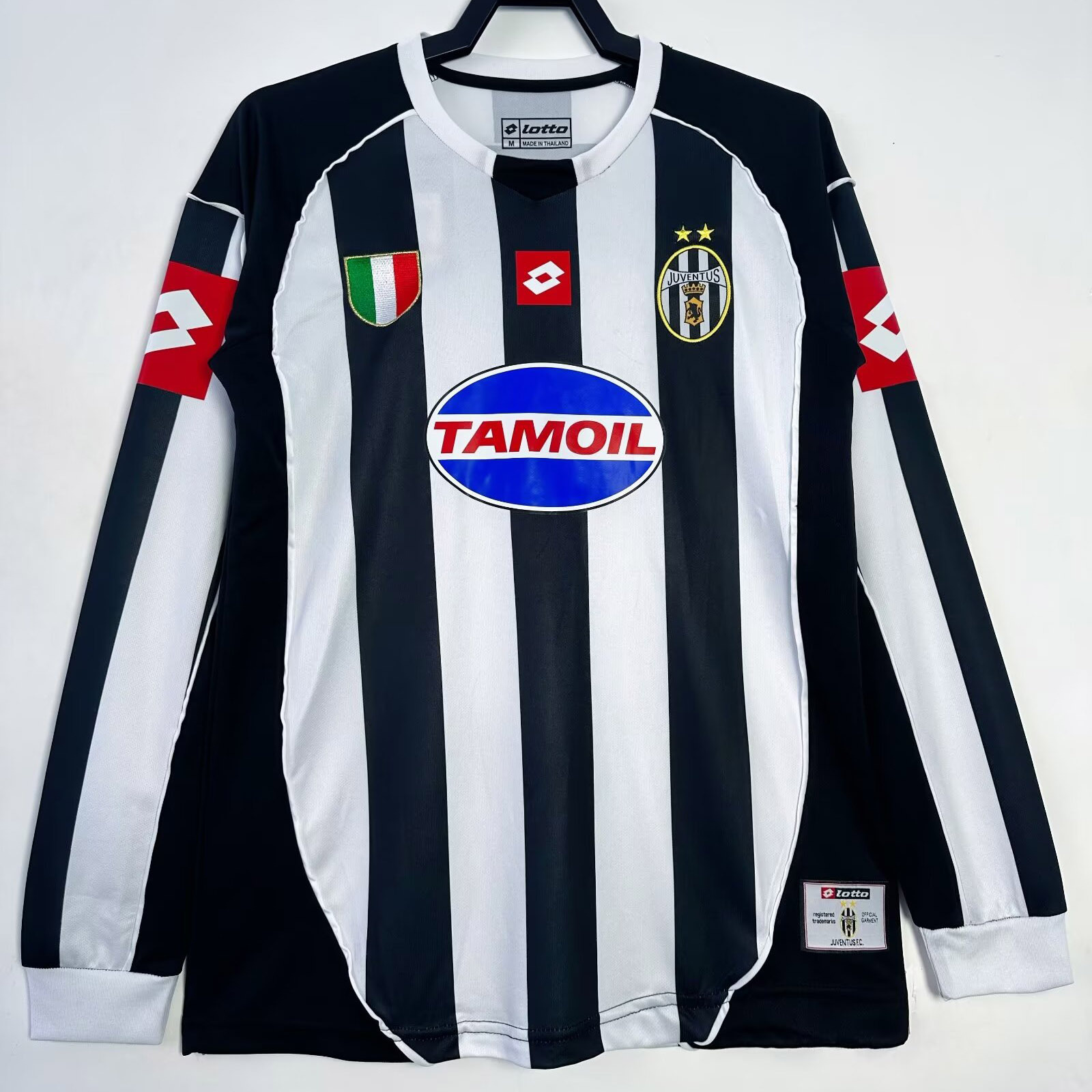 Retro Juventus 2002-03 home ZAMBROTTA DEL PIERO NEDVED Football jersey retro