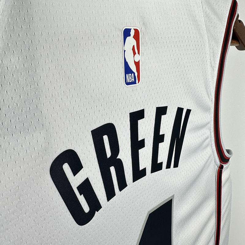2025 NBA Houston Rockets 4 GREEN Basketball Jersey