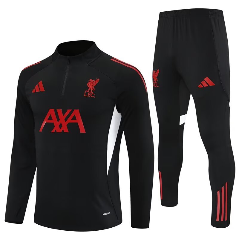 2025-26 Liverpool Half-Pull Training Suit Jersey Set