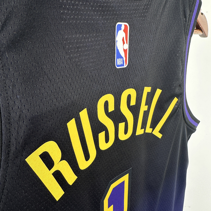 2025 NBA Lakers 1 RUSSELL Basketball Jersey