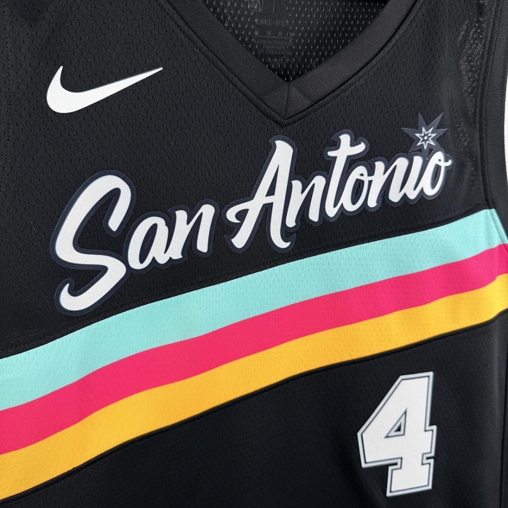 2026 NBA San Antonio Spurs 4 FOX Basketball Jersey