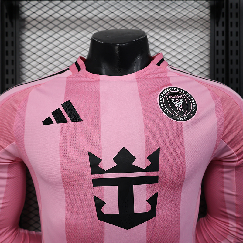 Player 2025-26 Inter Miami Home Long sleeves Football jersey