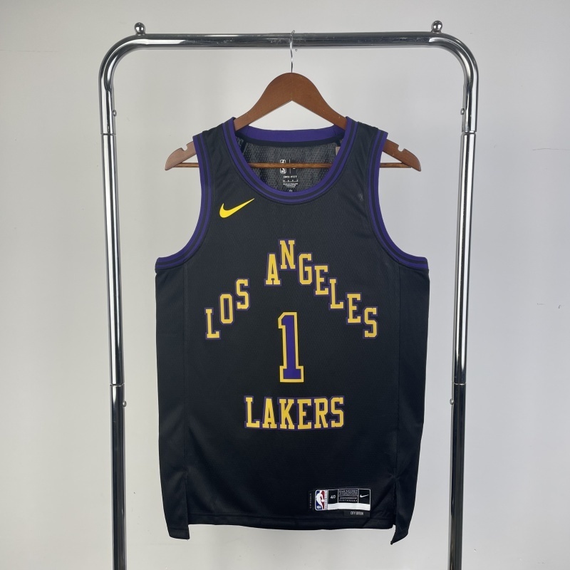 2026 NBA Lakers 1 RUSSELL Basketball Jersey