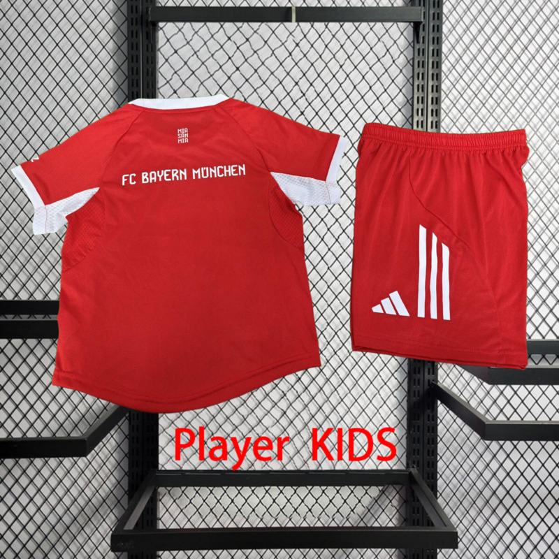 Player 2025-26 Bayern Munchen  Home Kids football jersey Player KIDS