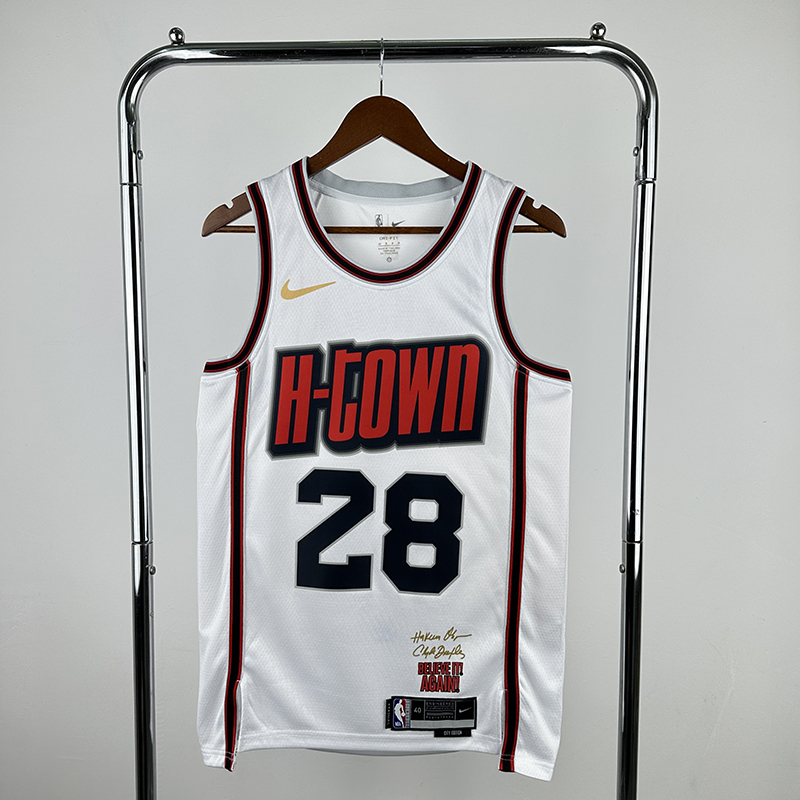 2025 NBA Houston Rockets 28 SENGUN Basketball Jersey