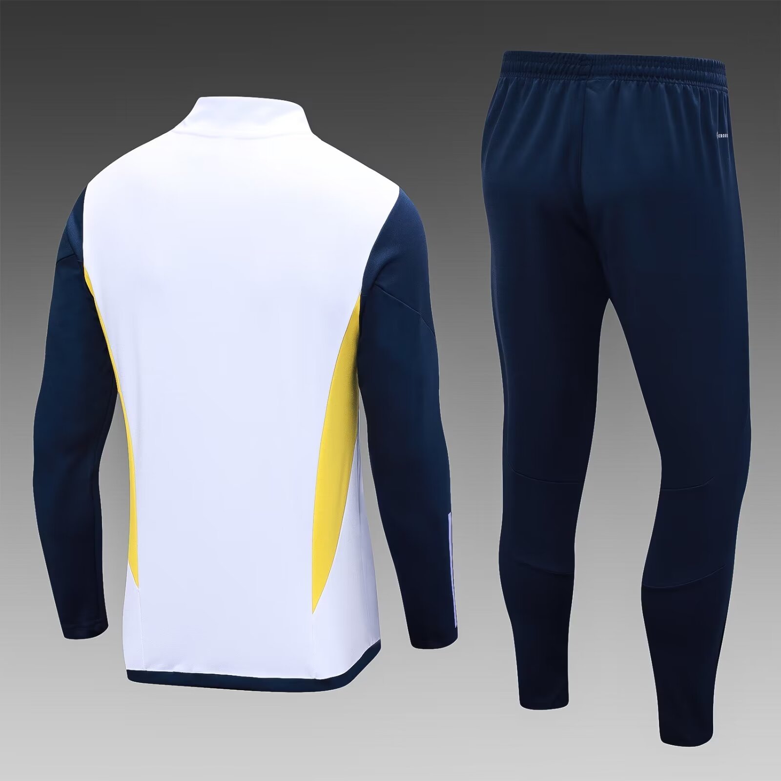 2023/2024 Real Madrid half-pull training uniform white suit 1:1 Thai quality suit