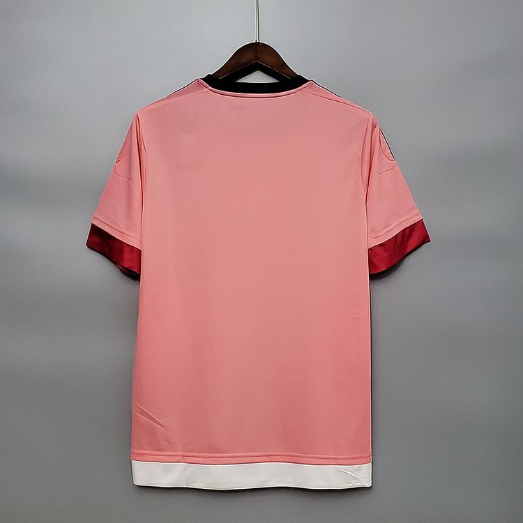 Retro 2015-16 juventus away pink DYBALA POGBA MORATA Football jersey retro