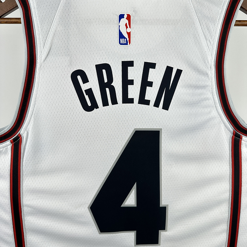 2025 NBA Houston Rockets 4 GREEN Basketball Jersey