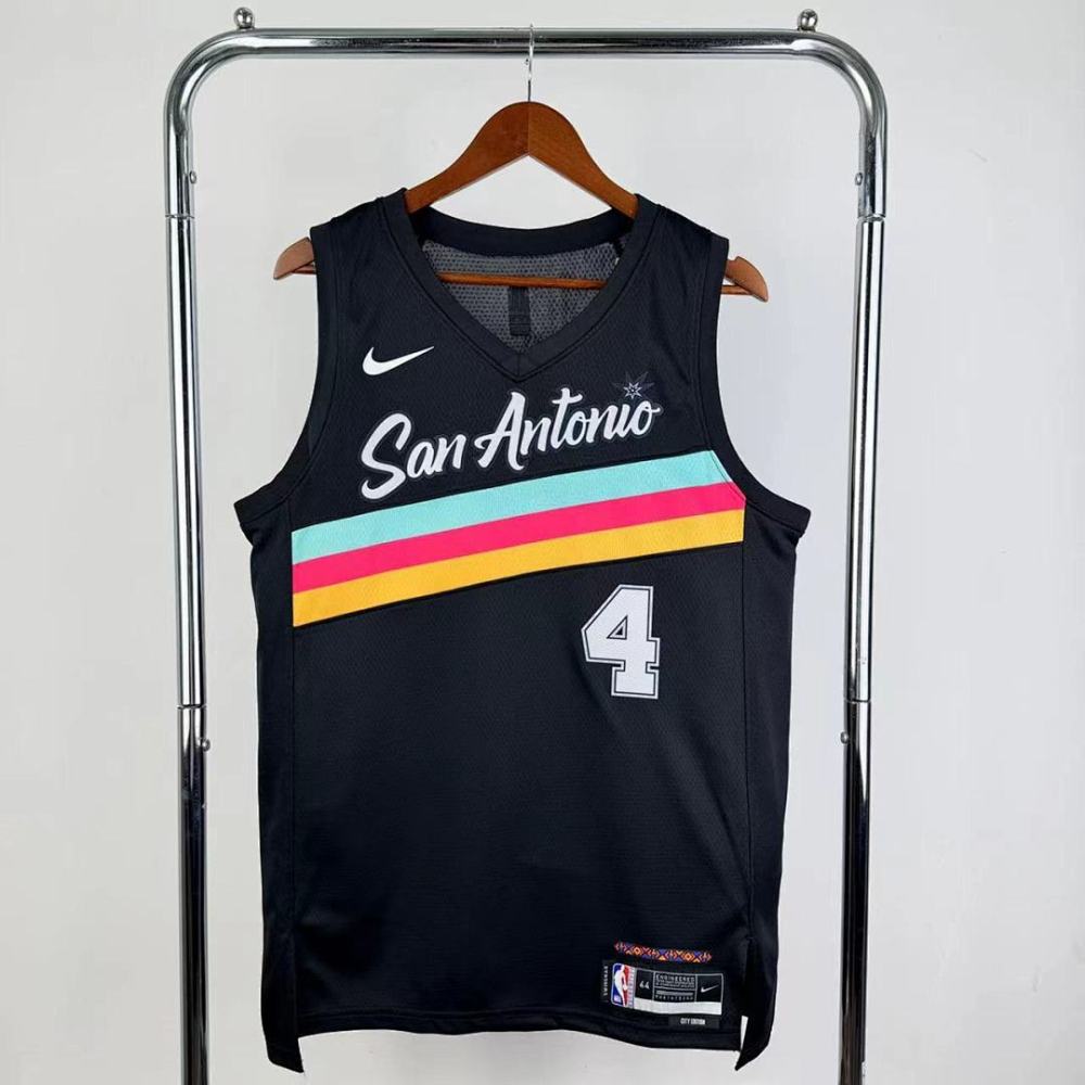 2026 NBA San Antonio Spurs 4 FOX Basketball Jersey