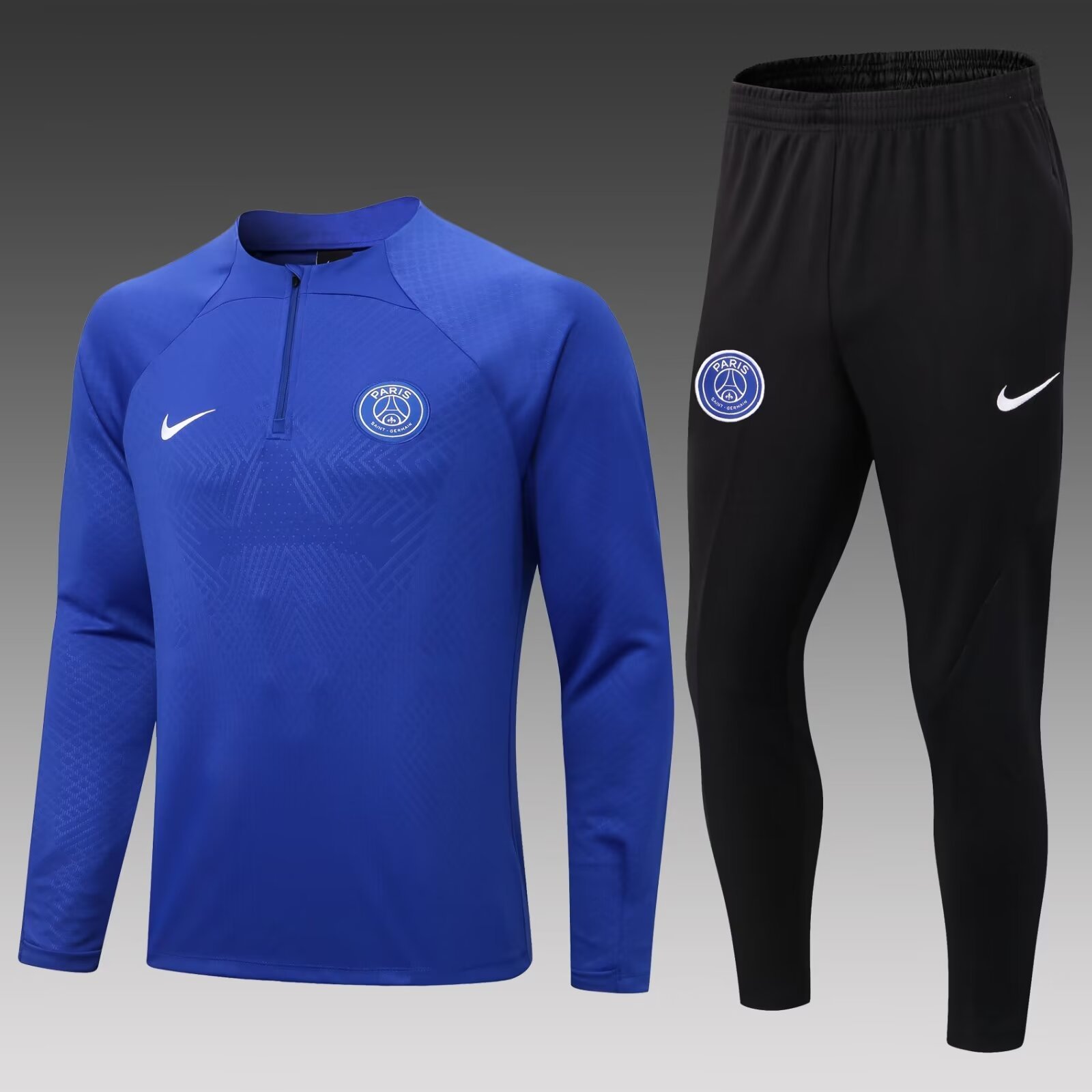 2022/2023 PSG Paris Saint-Germain half-pull training suit blue suit