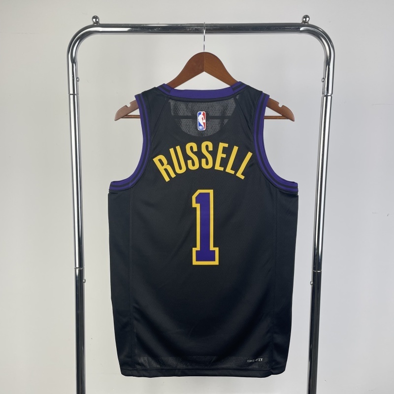 2026 NBA Lakers 1 RUSSELL Basketball Jersey