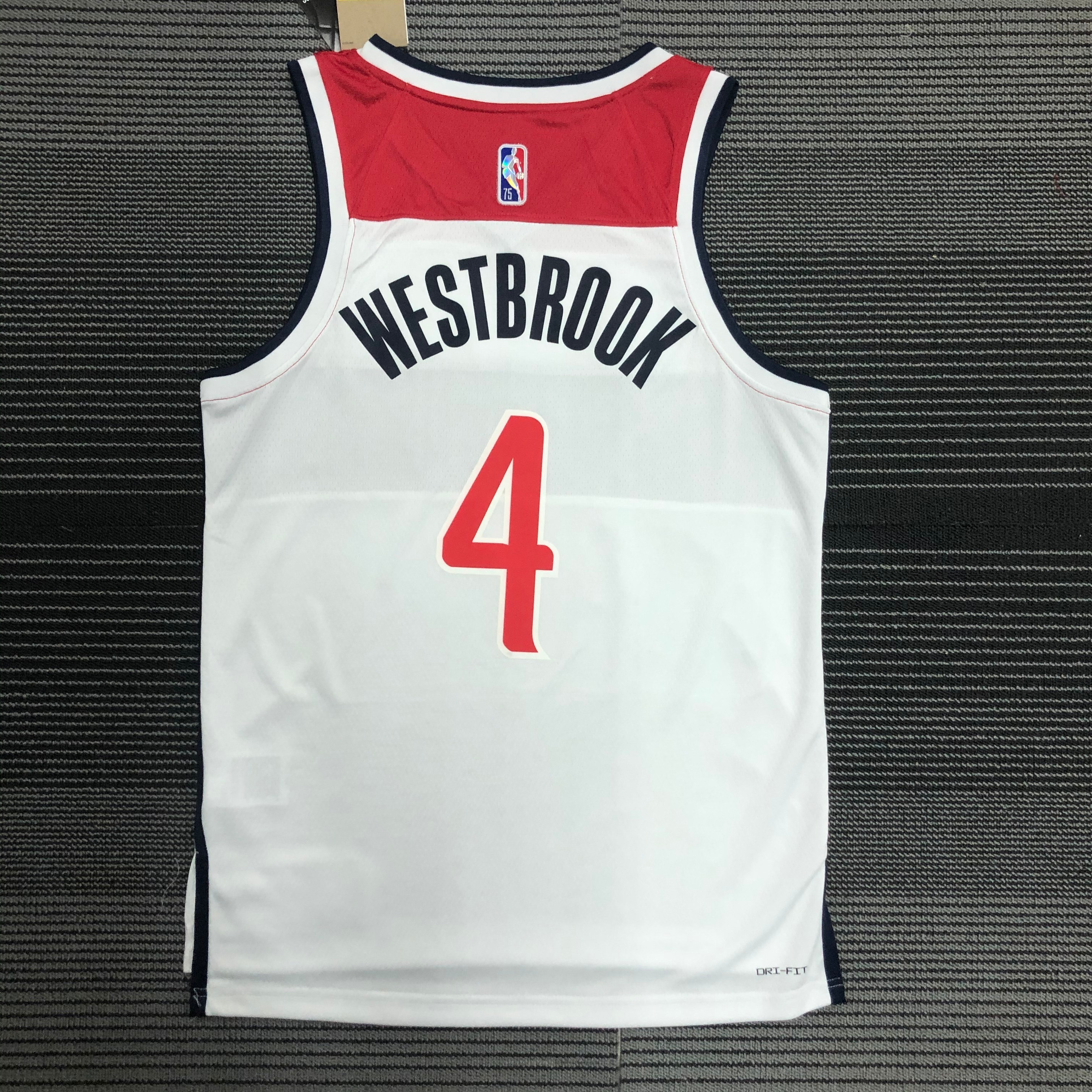 75th Anniversary Washington Wizards White 4 Westbrook