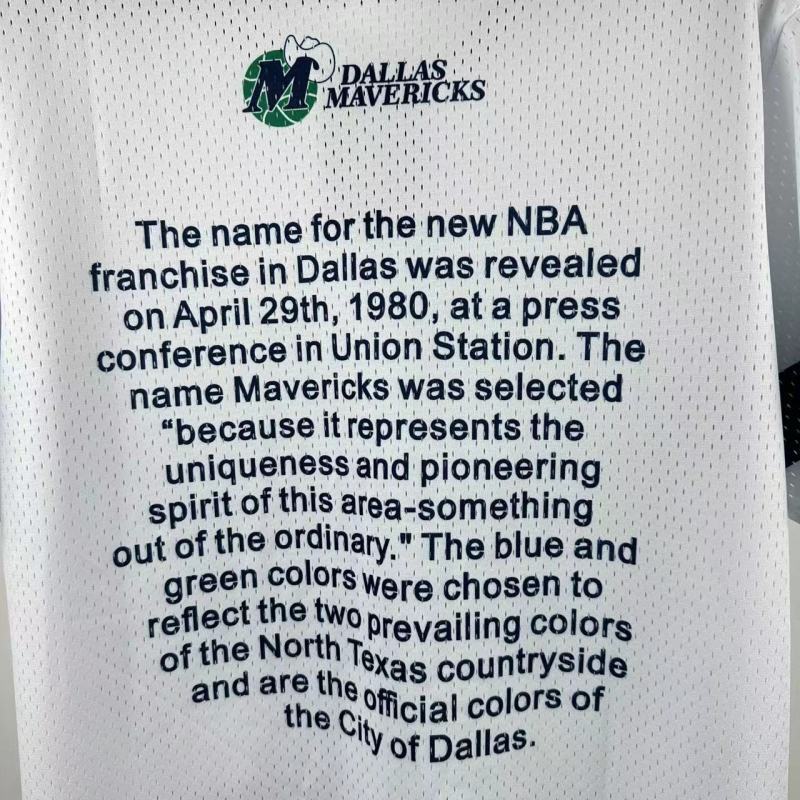 2026 NBA Dallas Mavericks Basketball Jersey