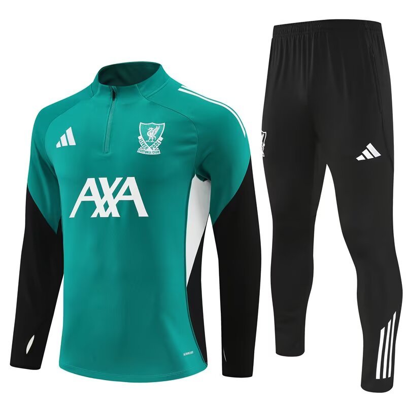2025-26 Liverpool Half-Pull Training Suit Jersey Set