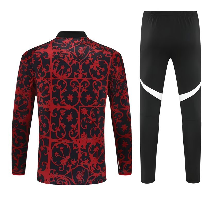 2025-26 Liverpool Half-Pull Training Suit Jersey Set