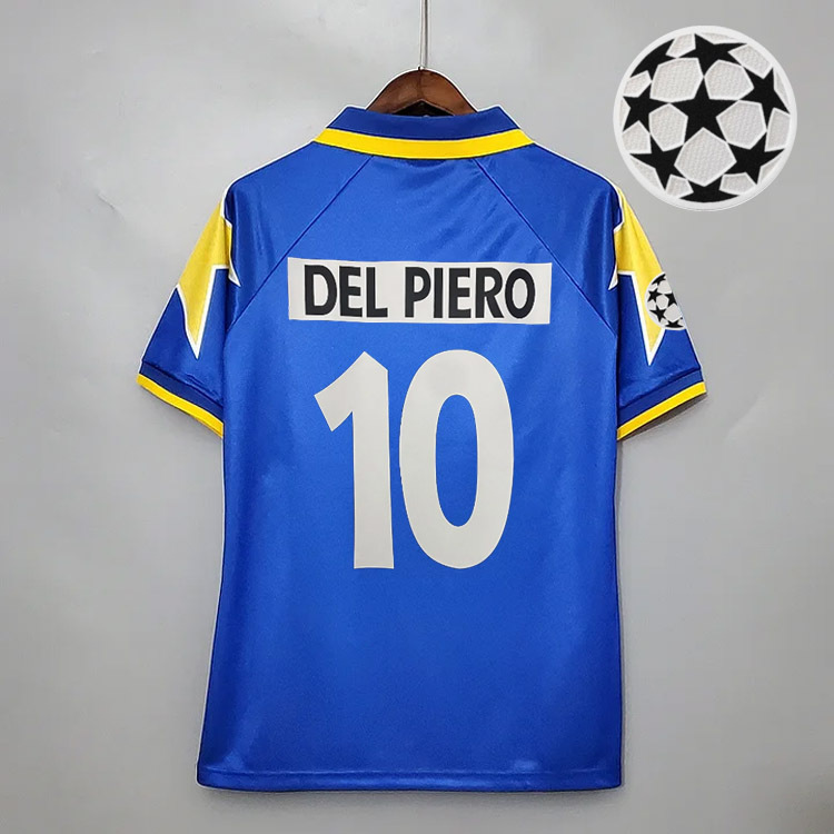 Retro 1995-97 Juventus away Del Piero Lombardo Vialli Conte Di Livio ZIDANE Football jersey retro