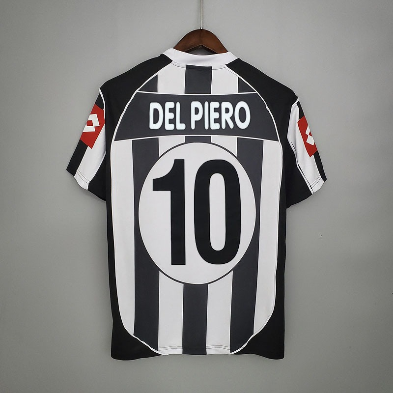 Retro Juventus 2002-03 home ZAMBROTTA DEL PIERO NEDVED Football jersey retro