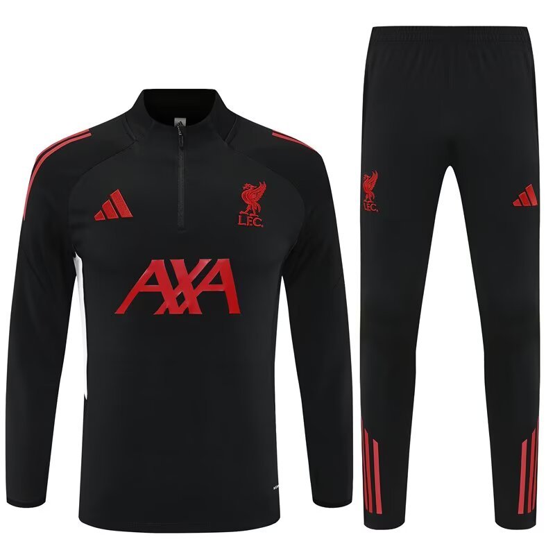 2025-26 Liverpool Half-Pull Training Suit Jersey Set