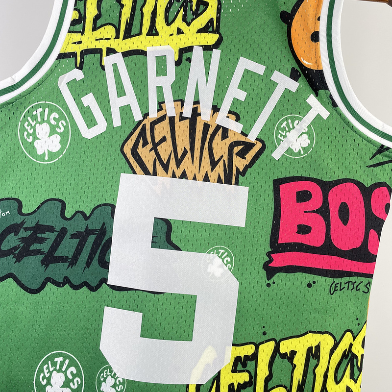 NBA Boston Celtics (5 GARNETT) Basketball Jersey