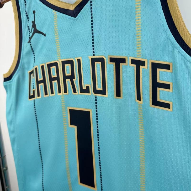 2025 NBA Charlotte Hornets 1 BALL Basketball Jersey