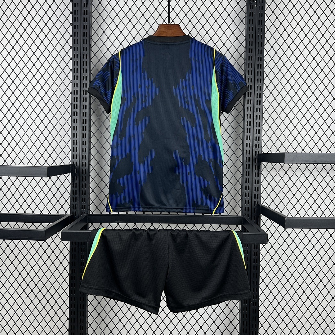 2026 Brazil Away kids Football jersey