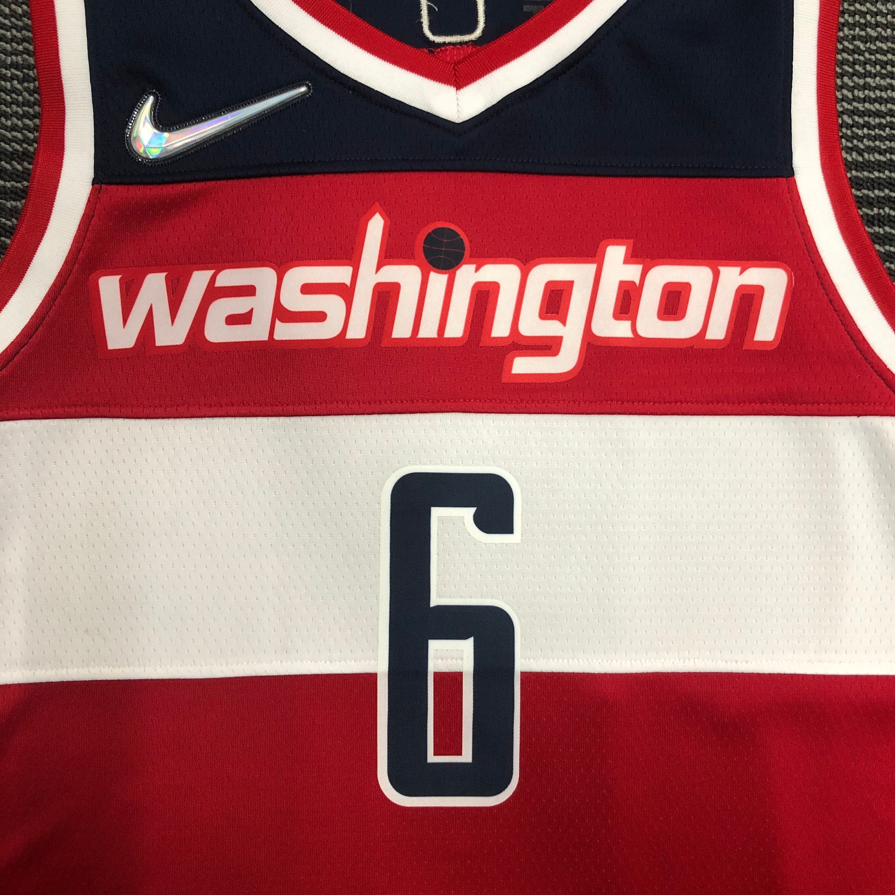 75th Anniversary Washington Wizards Red 6 Harrell