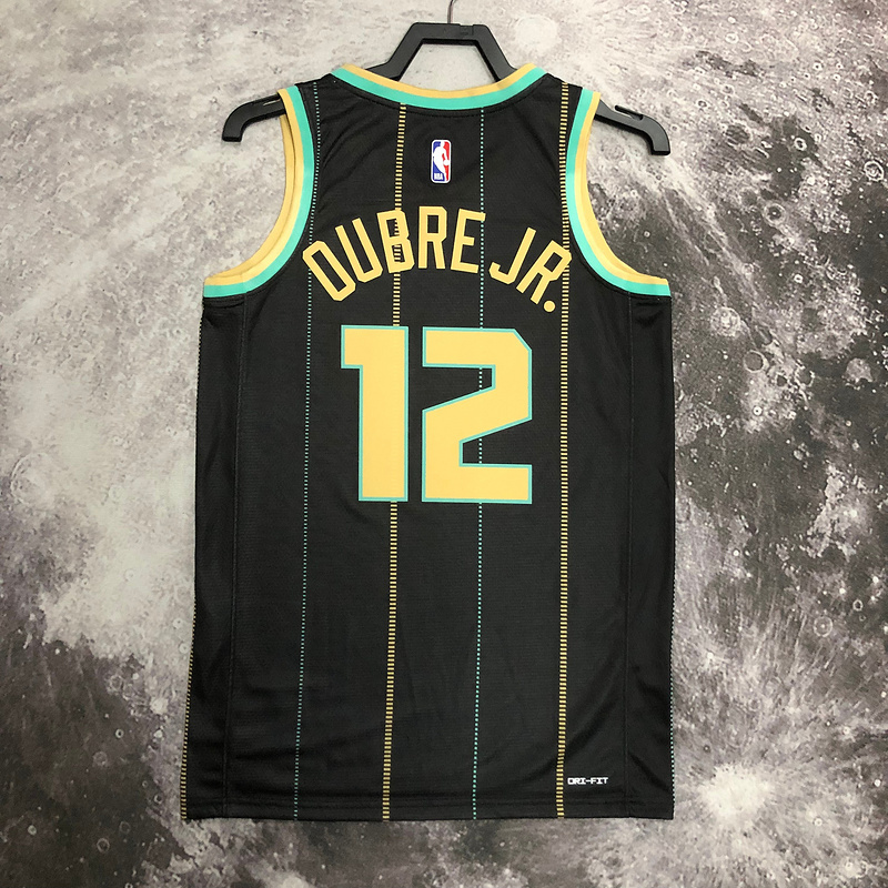 2023 NBA Charlotte Hornets (12 OUBRE JR.) Basketball Jersey