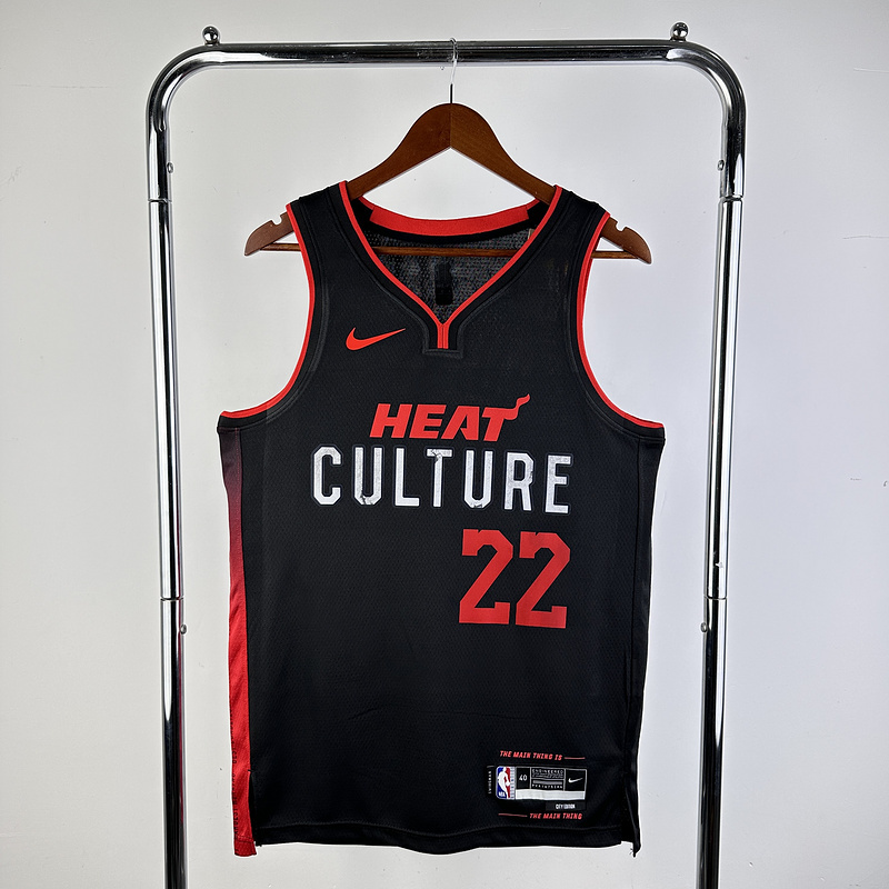 2024 NBA Miami Heat 22 BUTLER Basketball Jersey