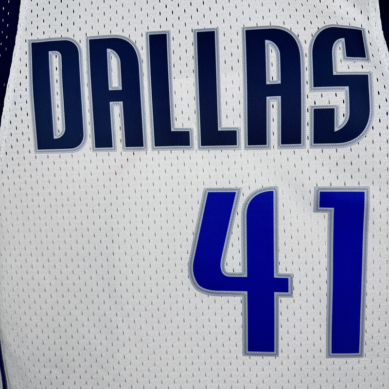 NBA Dallas Mavericks 41 NOWITZKI Basketball jersey