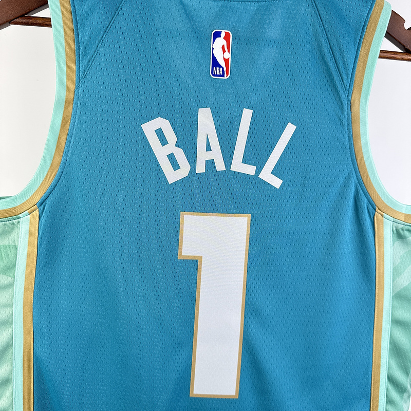 2024 NBA Charlotte Hornets (1 BALL) Basketball Jersey