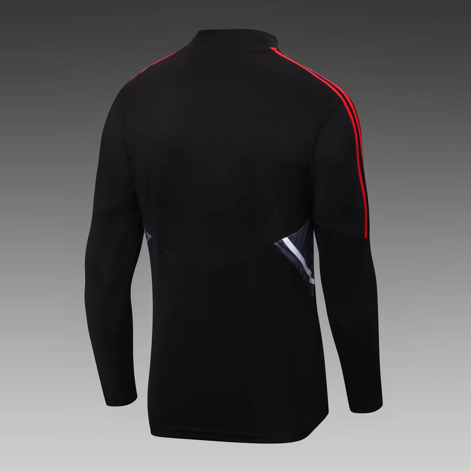 2022/2023 Manchester United Half-Pull Training Suit Black Football Shirt 1:1 Thai Quality Set