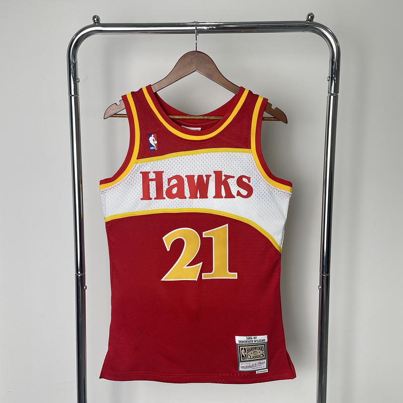 NBA Atlanta Hawks (21 WILKINS) Basketball Jersey