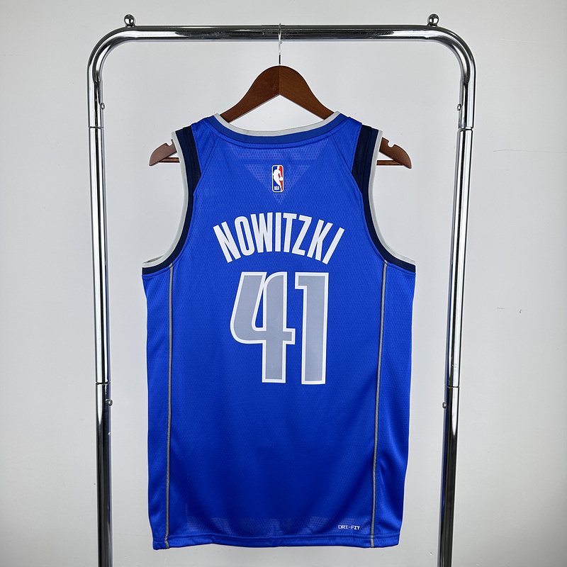 2023 NBA Dallas Mavericks 41 NOWITZKI Basketball Jersey