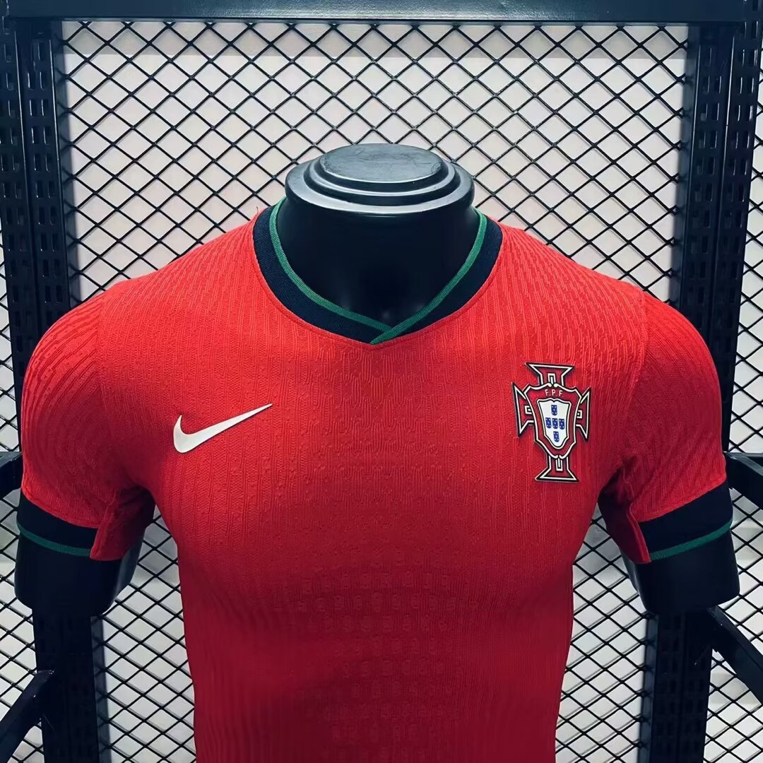 Portugal 2024-25 Euro Home Jersey Player Version RONALDO BERNARDO G. RAMOS B.FERNANDES PEPE R. LEÃO Football jersey