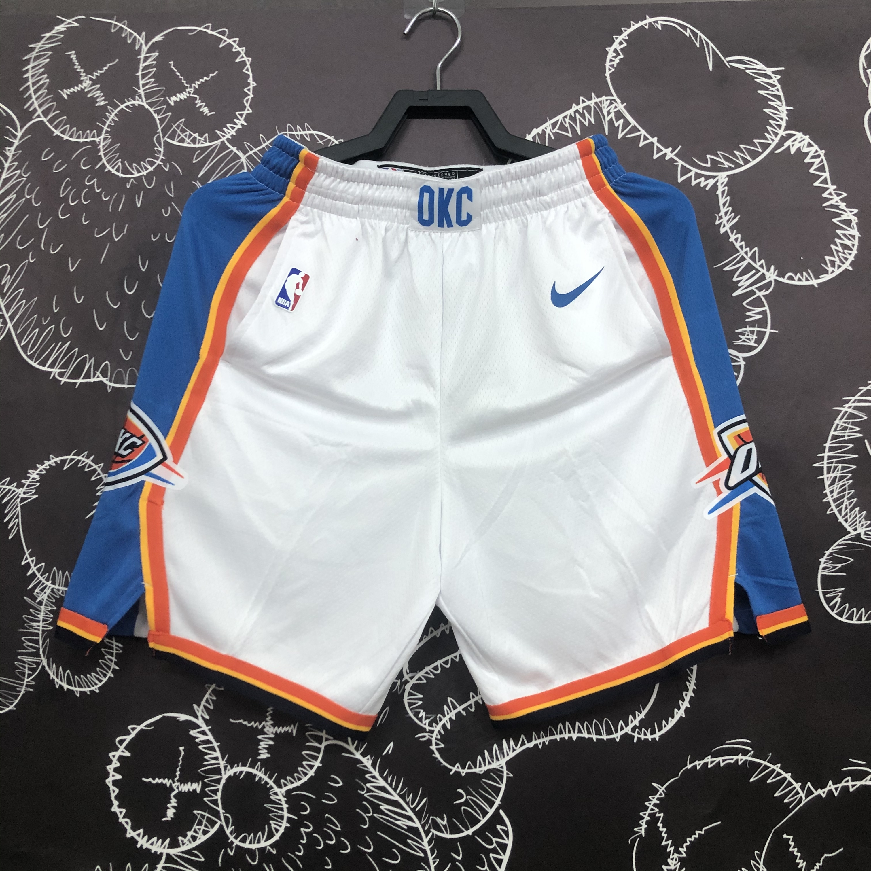 Oklahoma City Thunder white shorts
