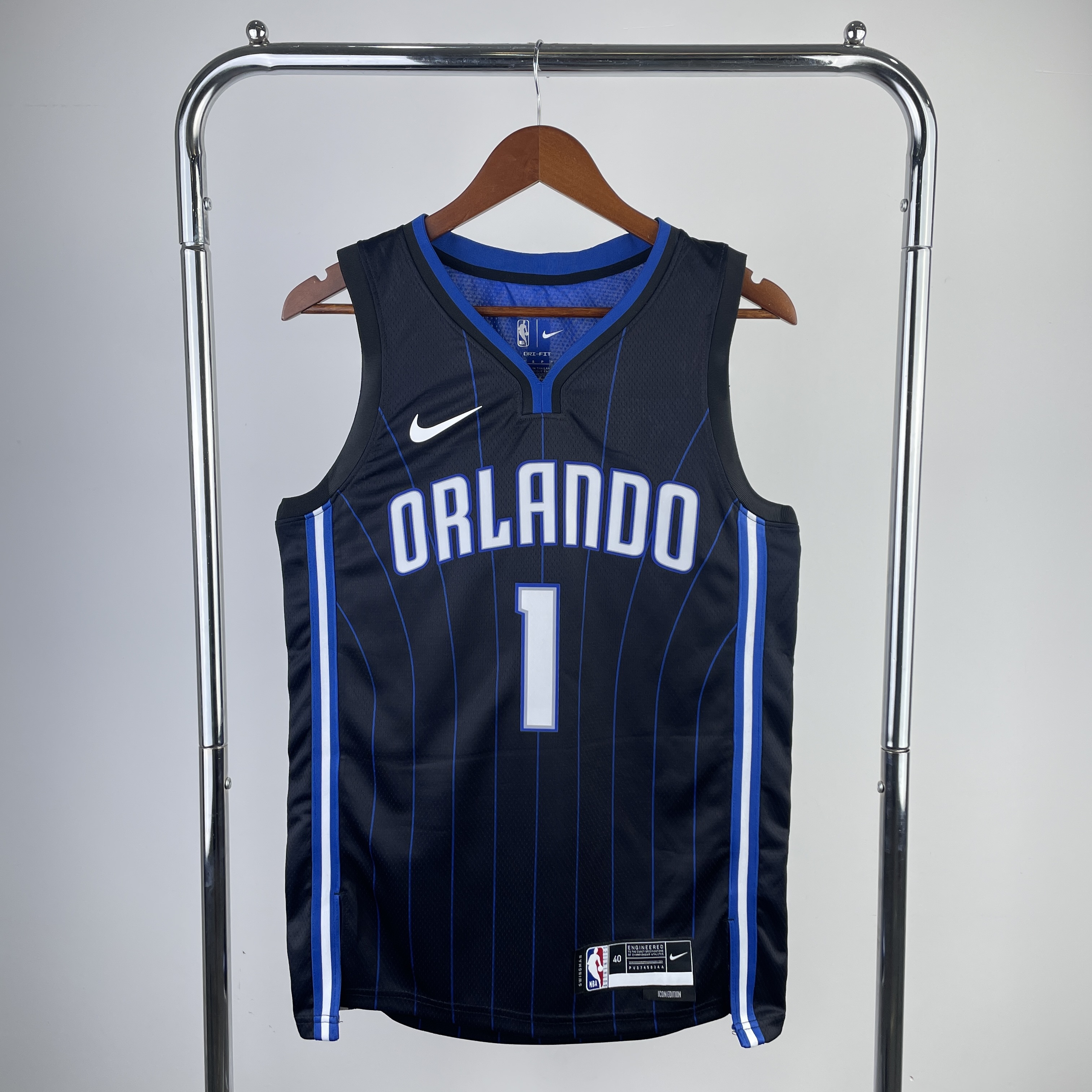 23 Season Orlando Magic Black Stripe 1 McGrady