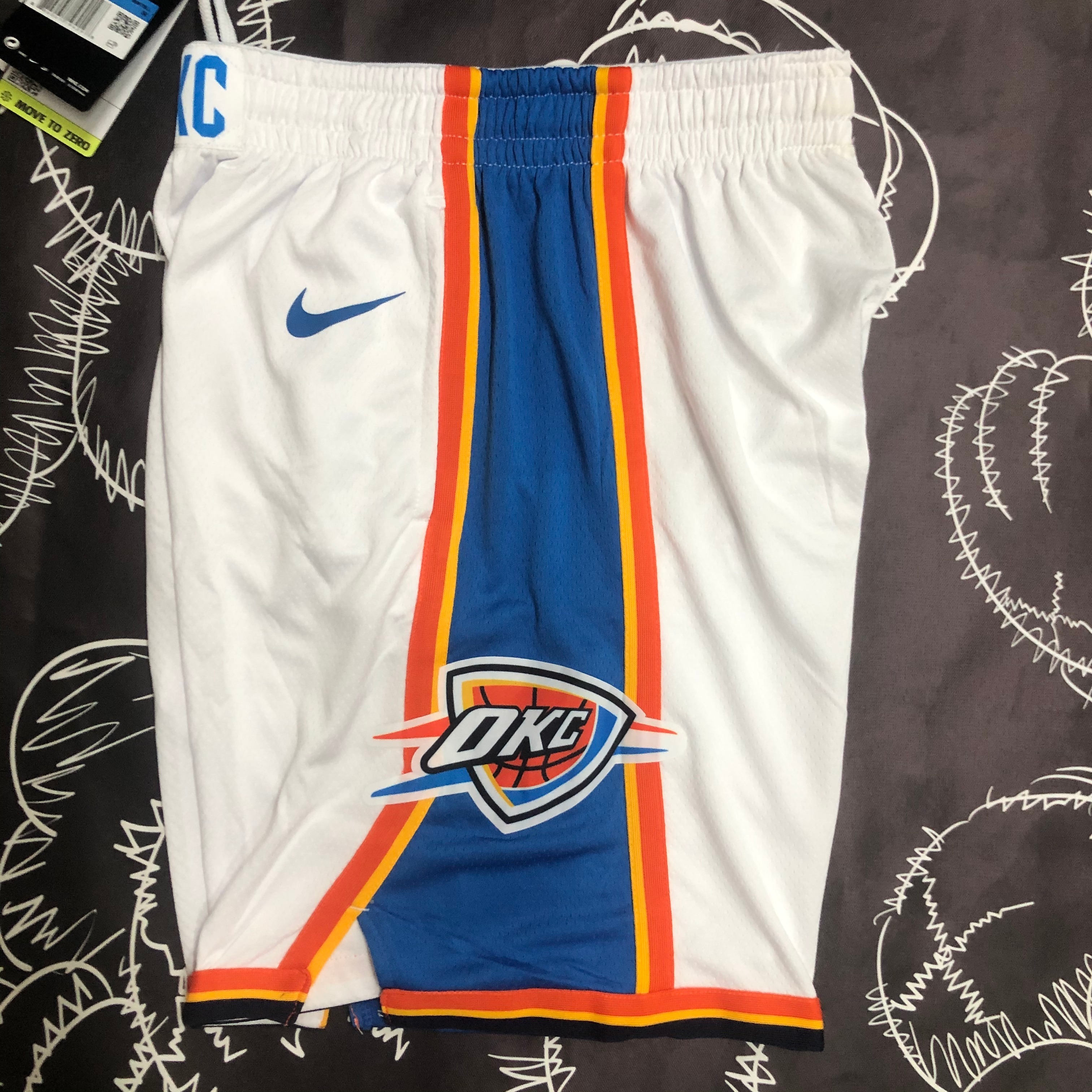 Oklahoma City Thunder white shorts