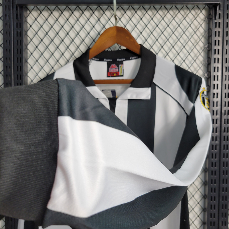 Retro Long Sleeve 1997-98 Juventus Home ZIDANE DEL PIERO CONTE INZAGHI  Football jersey retro