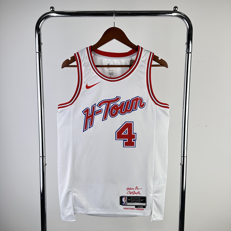 2024 NBA Houston Rockets 4 GREEN Basketball Jersey