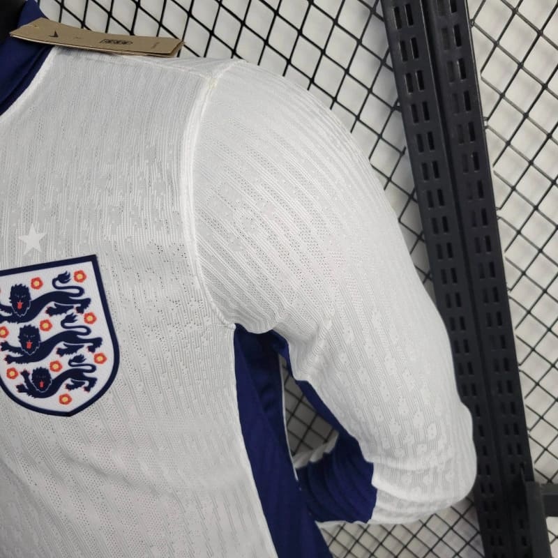 2024-25 England Home Player Long Sleeve  KANE RICE MAGUIRE Football jersey