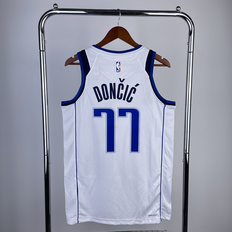2023 NBA Dallas Mavericks 77 DONCIC Basketball Jersey