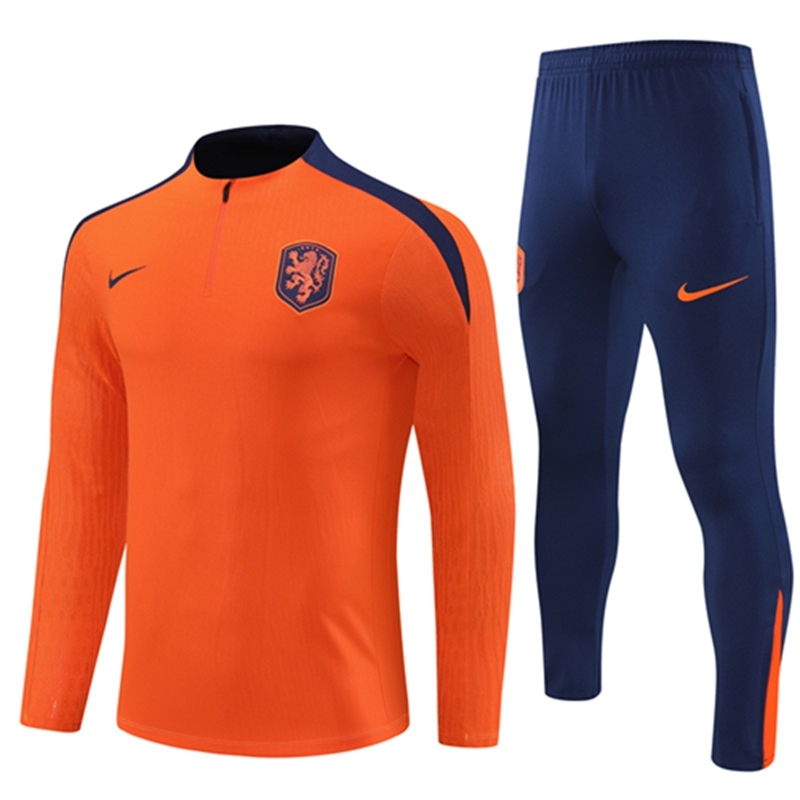 2024-25 Netherlands Orange Long Sleeve Training Suit