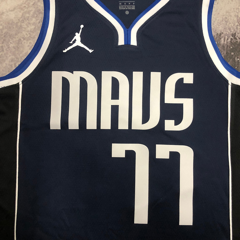 2023 NBA Dallas Mavericks 77 DONCIC Basketball Jersey