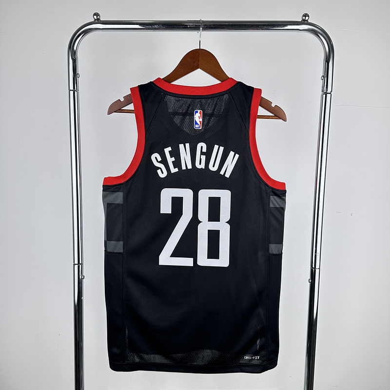 2024 NBA Houston Rockets 28 SENGUN Basketball Jersey