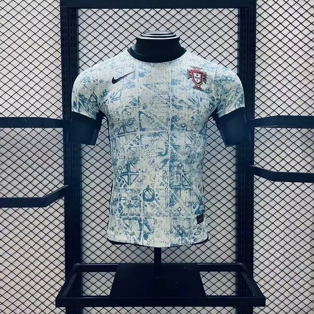 Portugal 2024-25 Euro Away Jersey Player Version RONALDO BERNARDO G. RAMOS B.FERNANDES PEPE R. LEÃO Football jersey